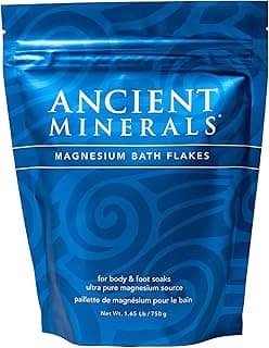 Ancient Minerals Magnesium Bath Flakes of Pure Genuine Zechstein Chloride - Resealable Magnesium Supplement Bag that Will Outperform Leadin...